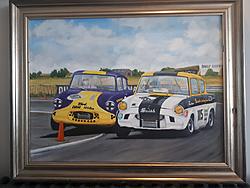 PAINTED BY EZ WALKER JULY 2020 Gerry leads Les Nash. Silverstone..jpg